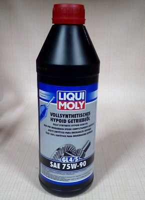 Масло LIQUI MOLY Vollsynthetisches Hypoid-Getriebeoil 75W90 (1 л) синт.трансм.