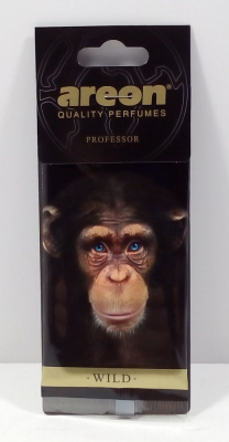 Освежитель воздуха 'AREON' WILD Professor/Профессор Обезьяна, подвесной картон
